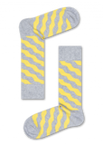 Wavy Polka Sock - Yellow