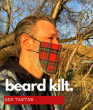 Beard Kilt (Stewart Red Tartan) Beard Mask